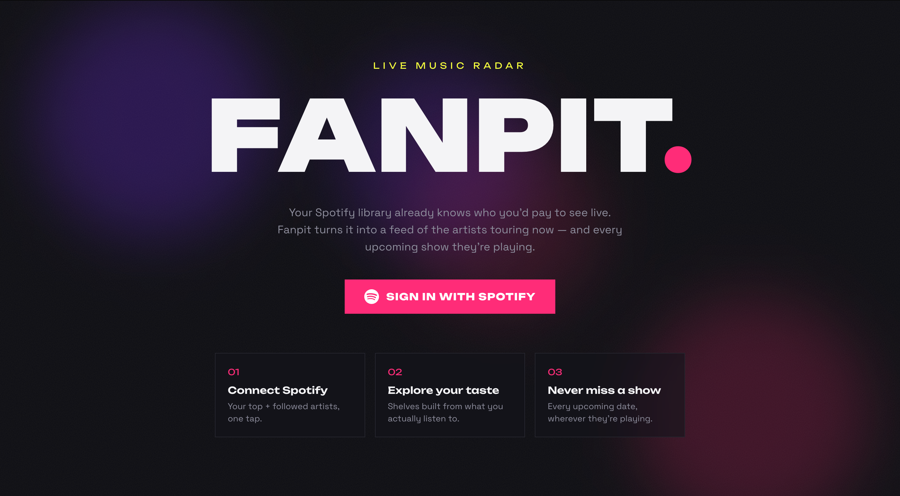 Fanpit screenshot